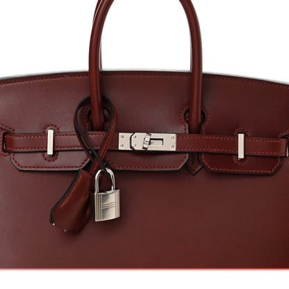 Hermes Box Birkin Sellier 25 Rouge H 8 of 13