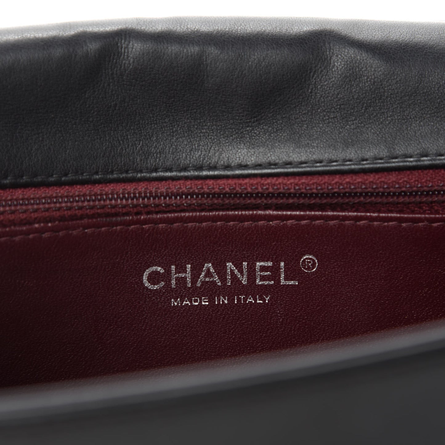 Calfskin Small Propeller Flap Black