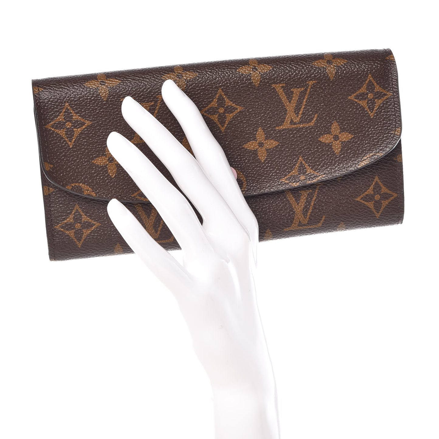 Monogram Emilie Wallet Rose Ballerine