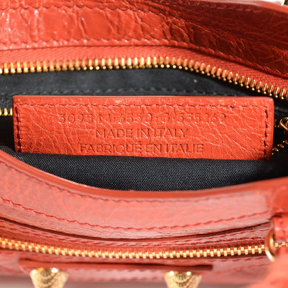 Balenciaga Agneau Giant 12 Gold Hardware Mini City Rouge Ambre 8 of 13