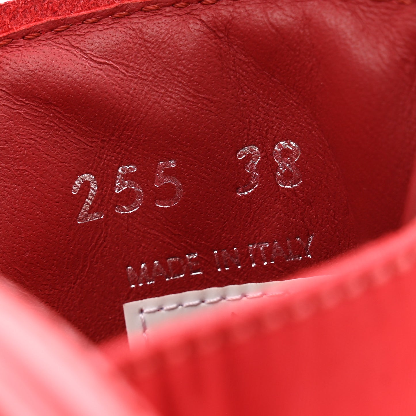 Spazzolato Rois Re-Nylon Metal Triangle Logo Monolith Pouch Pocket 55mm Boots 38 Red