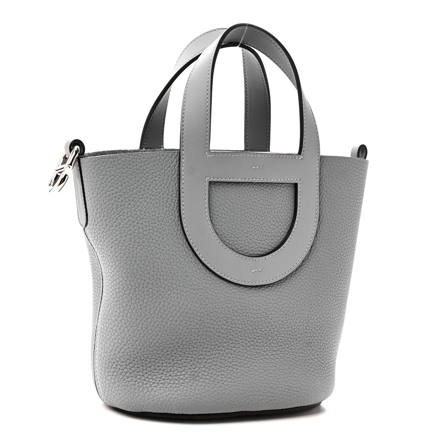 Hermes Taurillon Clemence Swift In-The-Loop 18 Bag Gris Pantin 3 of 11