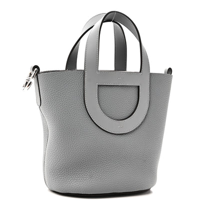 Hermes Taurillon Clemence Swift In-The-Loop 18 Bag Gris Pantin 3 of 11