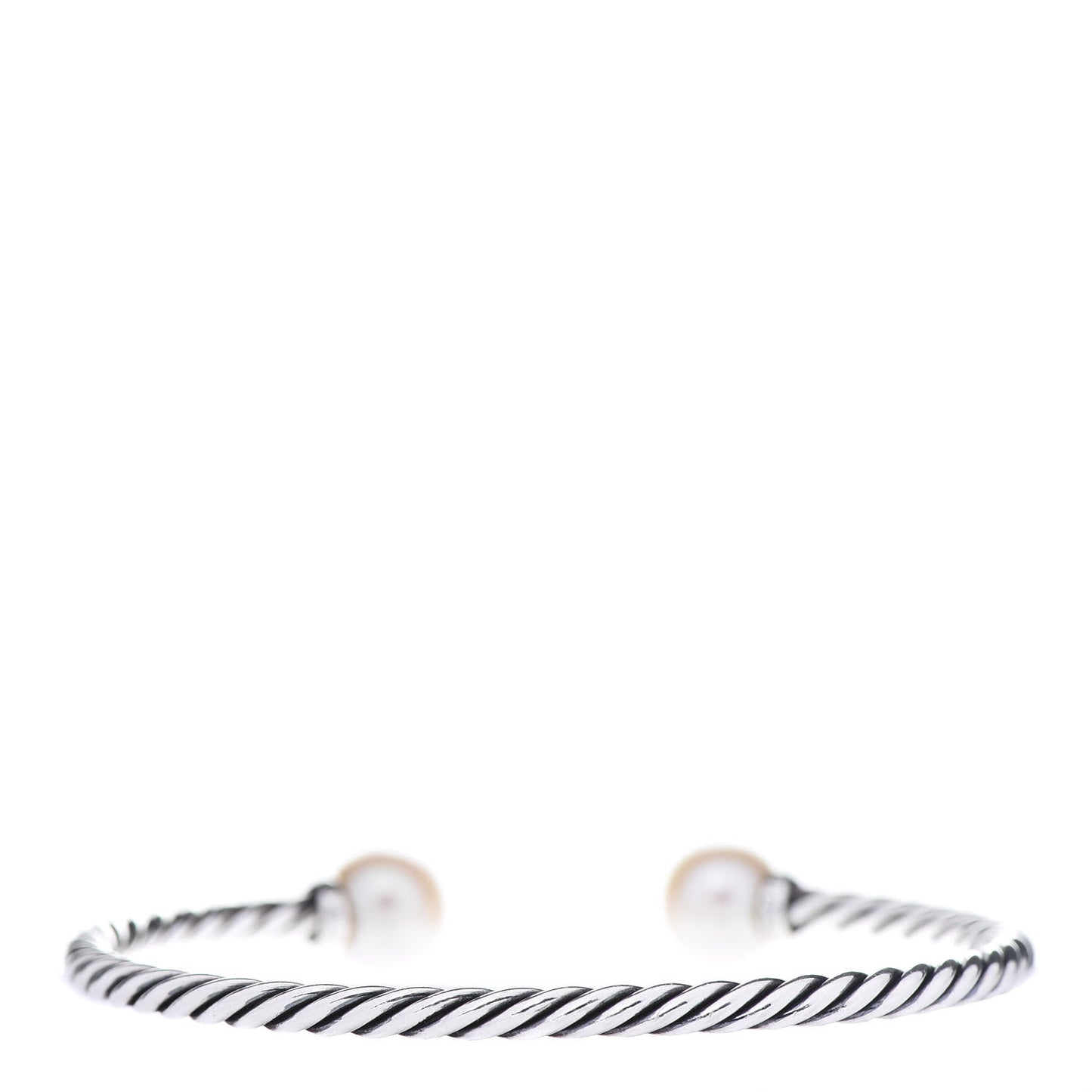 Sterling Silver Diamond Pearl 9mm Solari Bracelet