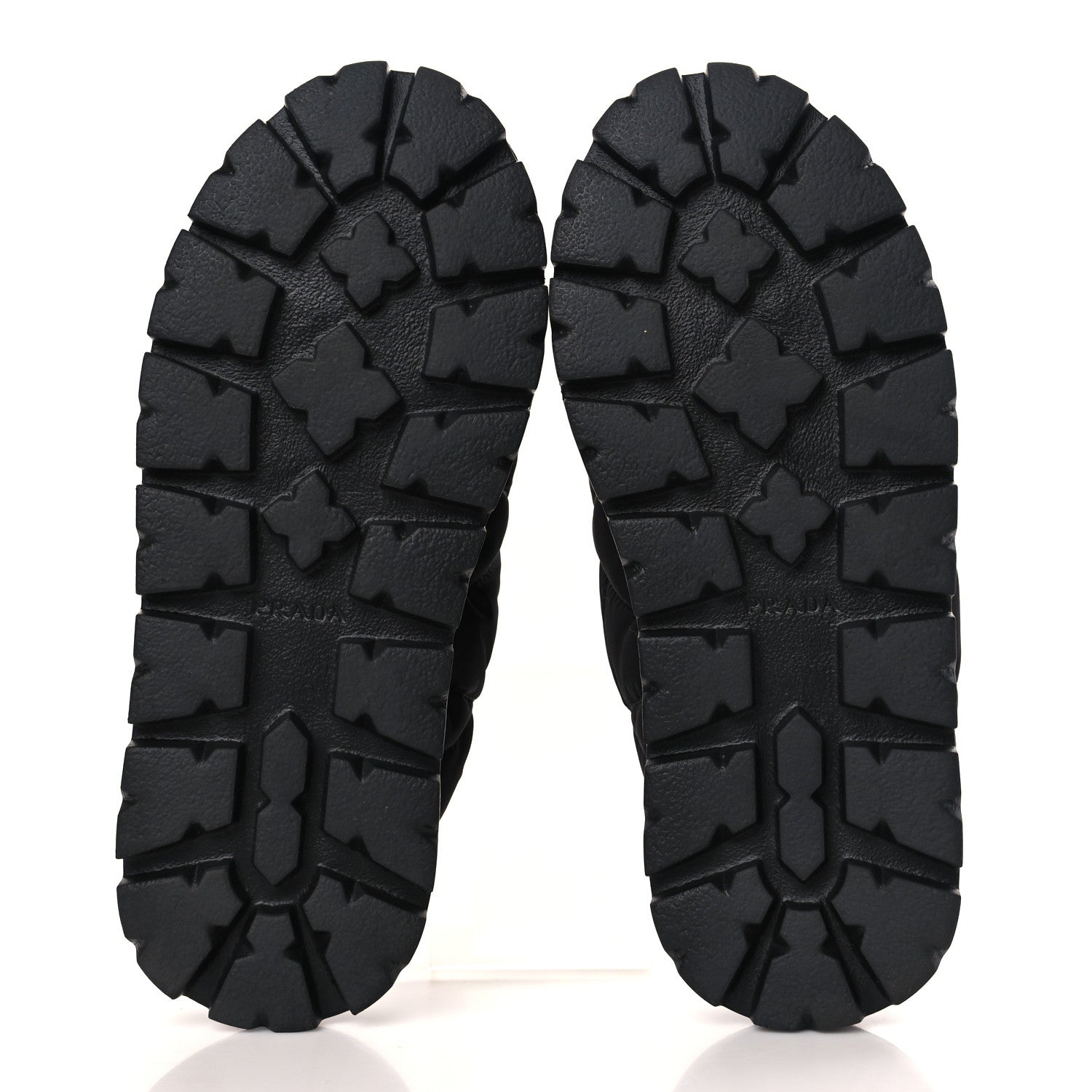 Prada Re-Nylon Piuma Triangle Logo Padded Drawcord Rush 20mm Slippers 39.5 Black 5 of 9