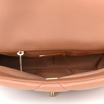 Chanel Lambskin Quilted Medium Chanel 19 Flap Brown 5 of 9