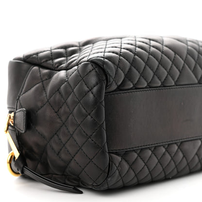 Versace Nappa Quilted Icon Bowler Bag Black 8 of 12