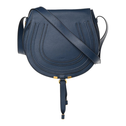 Chloe Calfskin Medium Marcie Round Crossbody Bag Royal Navy 1 of 14