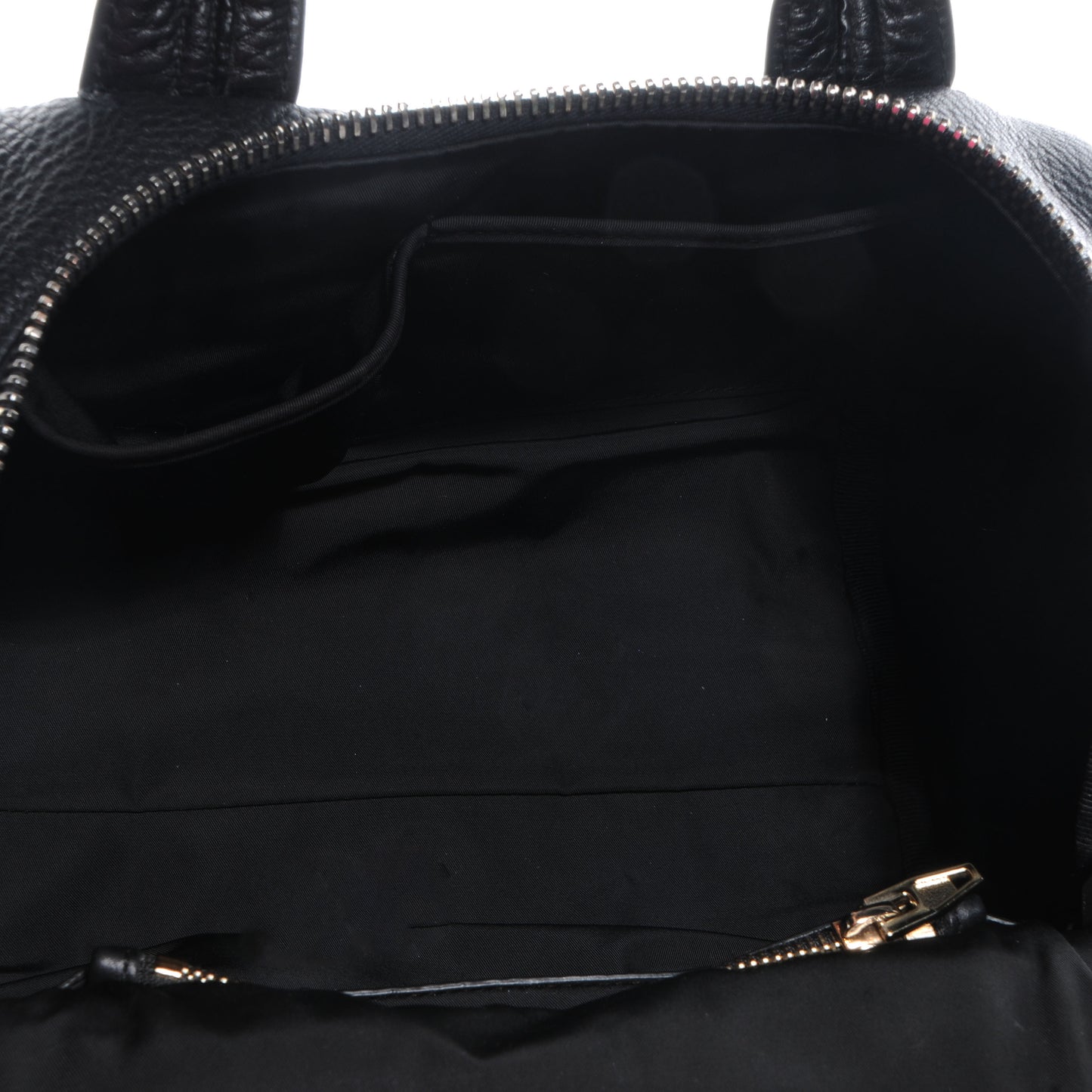 Pebbled Leather Rockie Black w Pale Gold Hardware