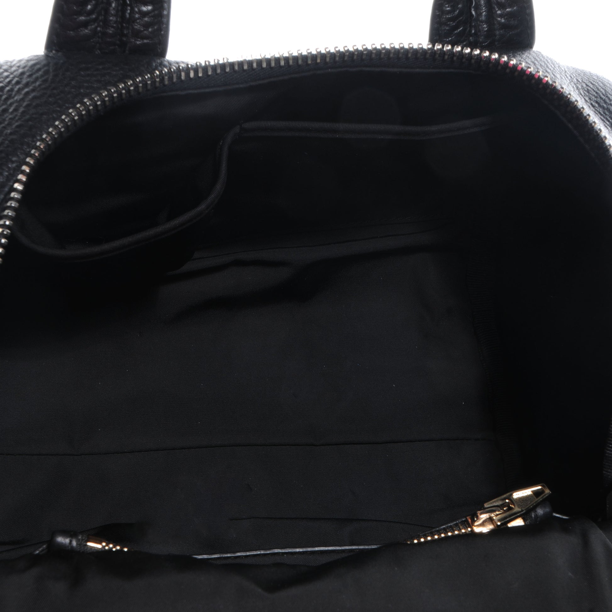 Alexander Wang Pebbled Leather Rockie Black w Pale Gold Hardware 5 of 6