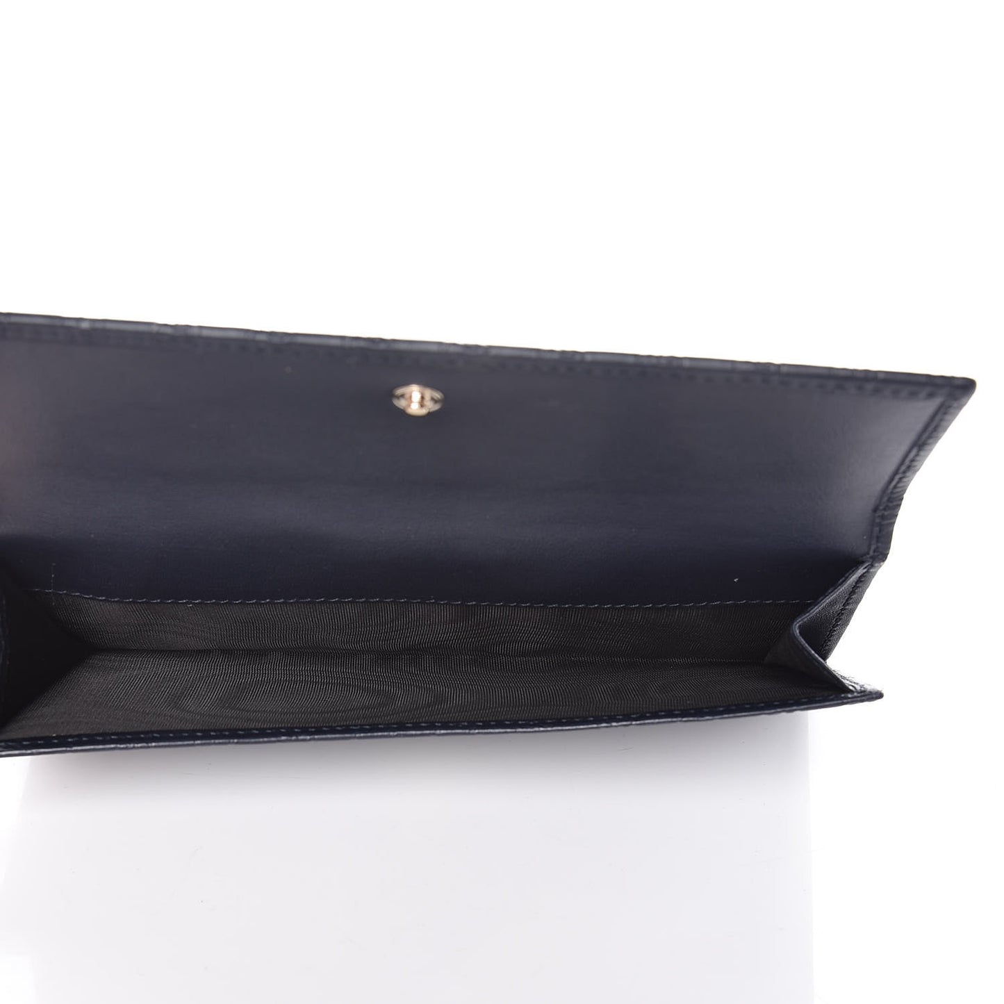 Microguccissima Continental Flap Wallet Navy