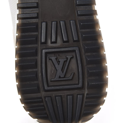 Louis Vuitton Suede Reverse Monogram Run Away Sneakers 37 White 7 of 10