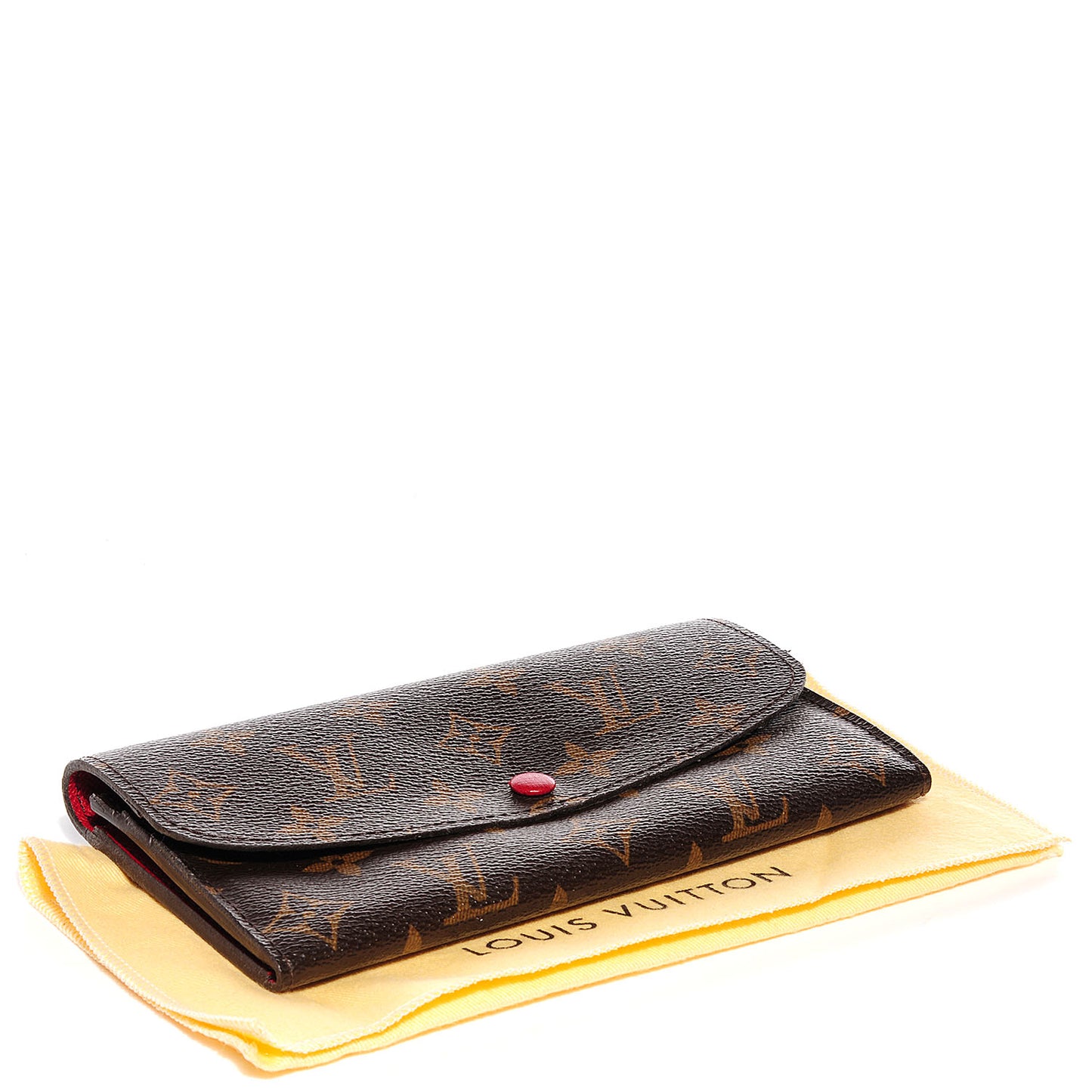 Monogram Emilie Wallet Red