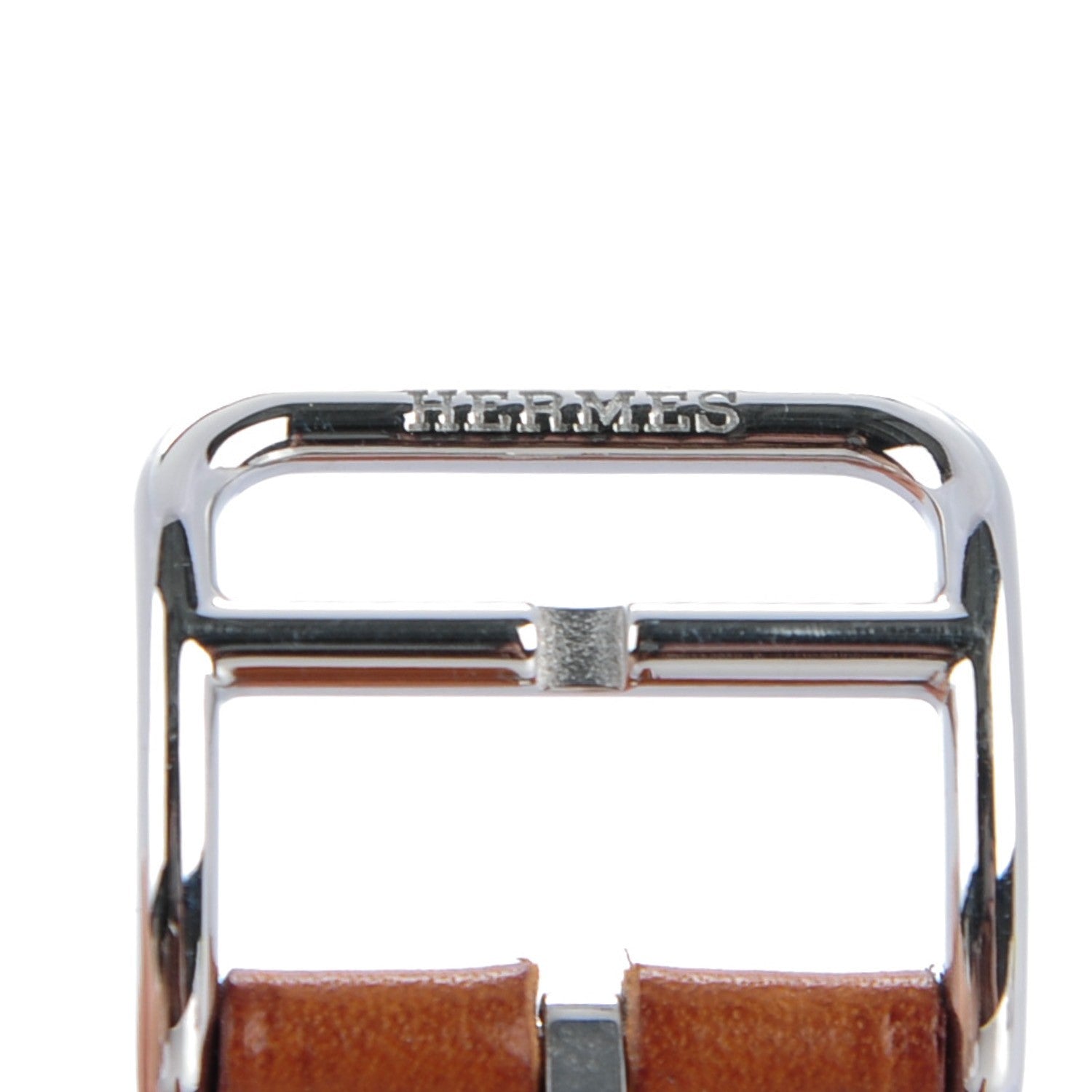 Hermes Stainless Steel Barenia 38mm Arceau Quartz Watch Fauve 10 of 13