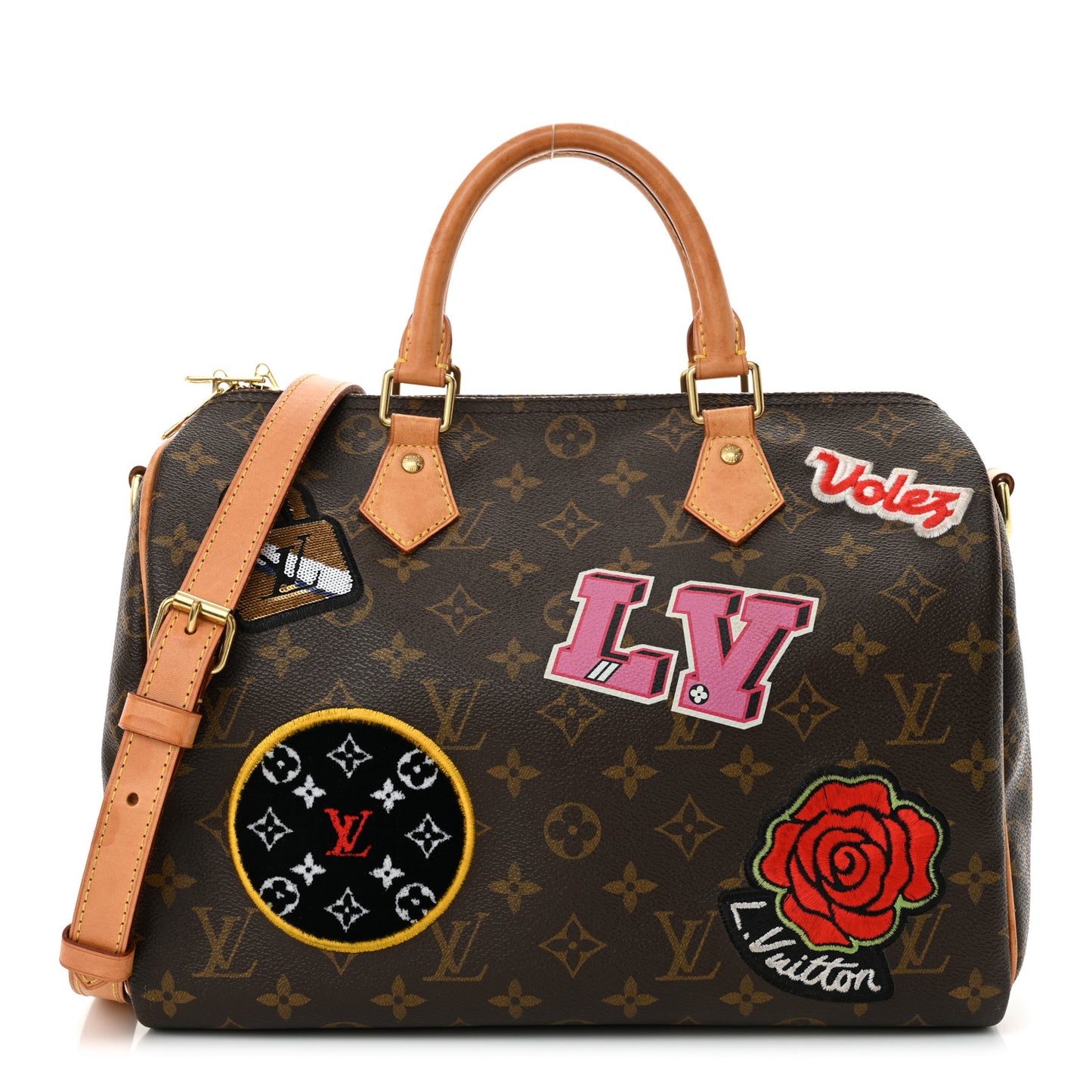 Monogram Patches Speedy Bandouliere 30