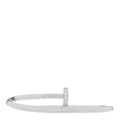 Cartier 18K White Gold Diamond Juste Un Clou Bracelet 16 2 of 4