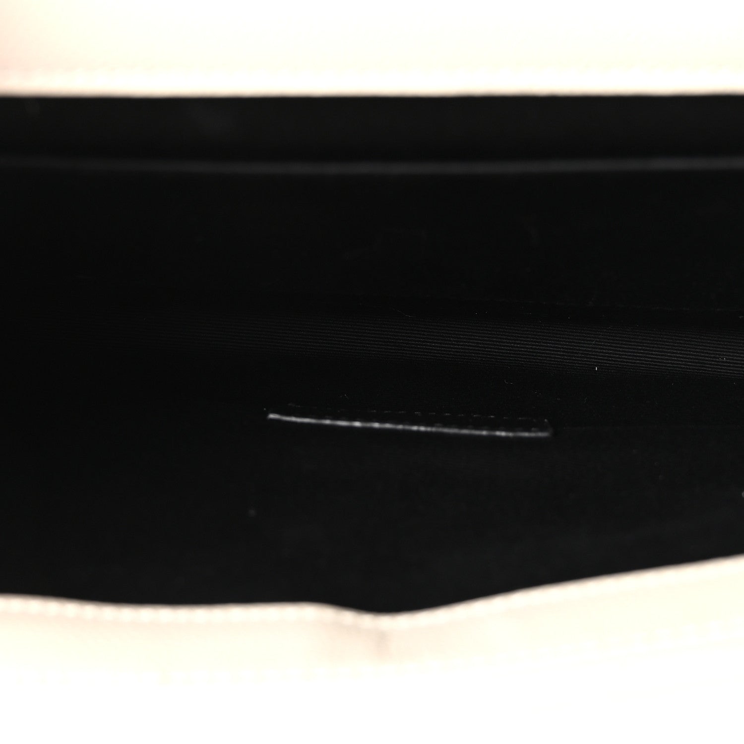 Saint Laurent Grain De Poudre Matelasse Chevron Monogram Envelope Clutch Crema Soft 5 of 10