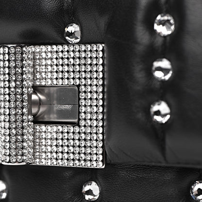 Tom Ford Lambskin Quilted Crystal Small Natalia Chain Bag Black 9 of 19