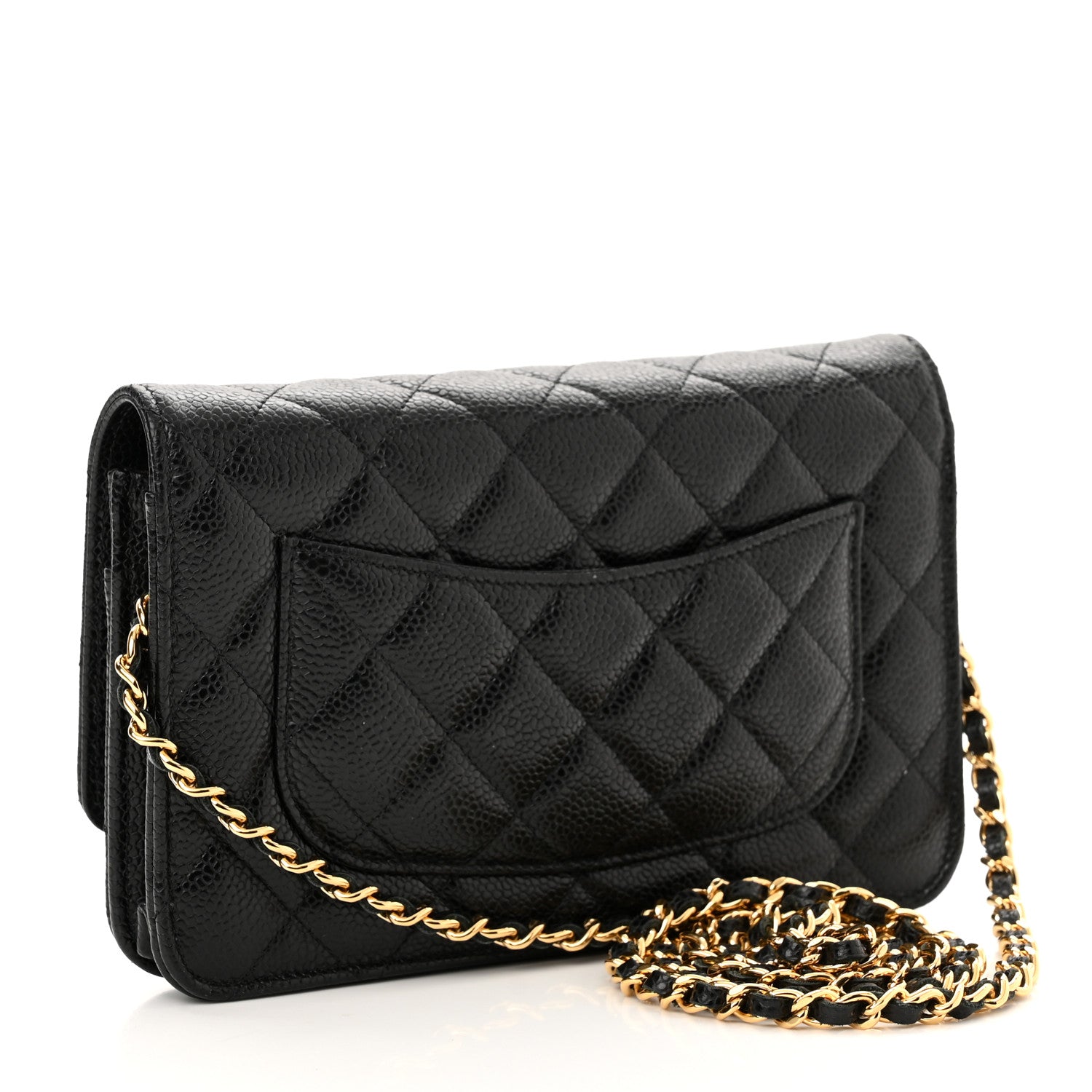 Chanel Caviar Quilted Wallet On Chain WOC Black 3 of 12