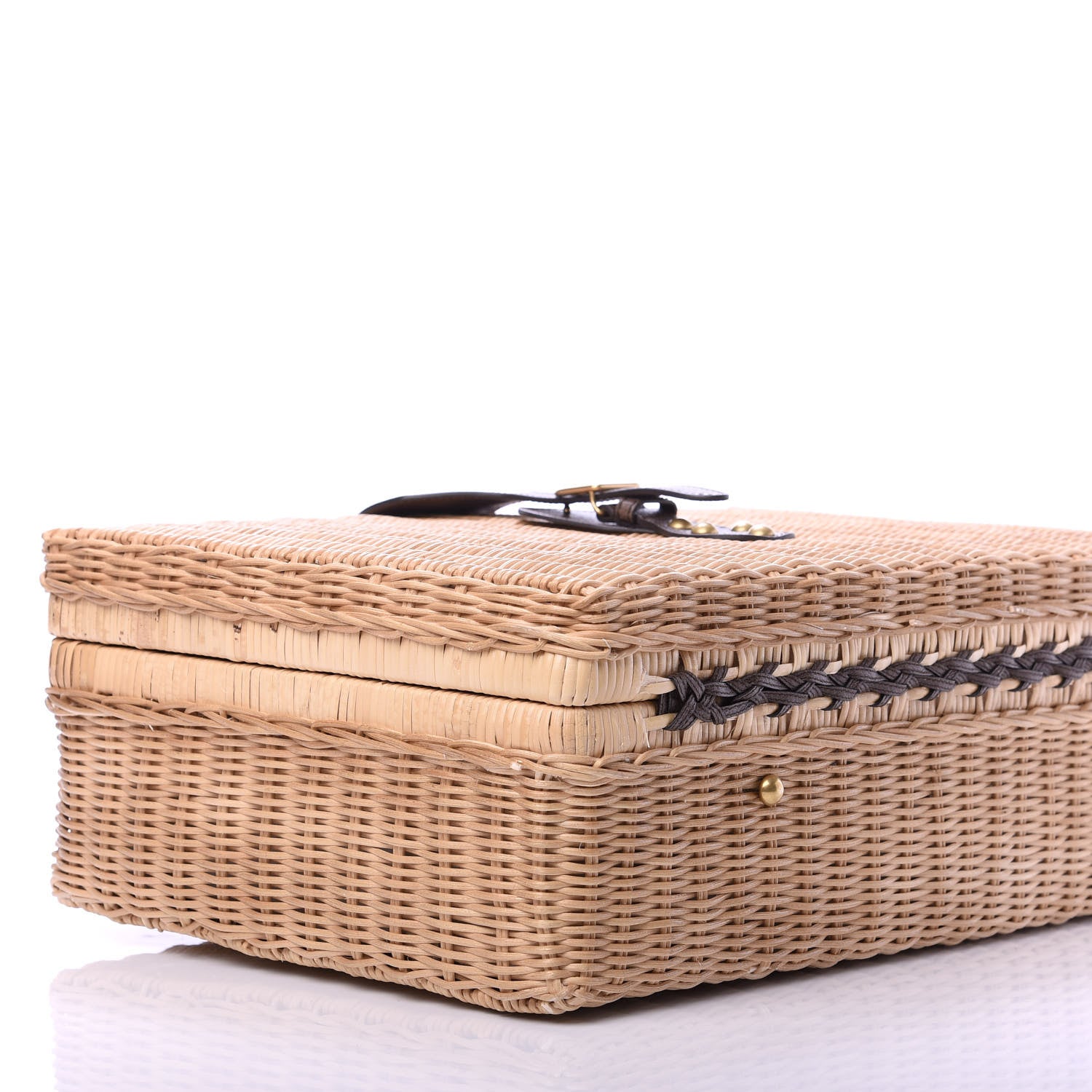 Gucci Wicker Web Suitcase 7 of 12