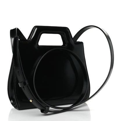 Salvatore Ferragamo Brushed Calfskin Mini Wanda Top Handle Bag Black 3 of 8