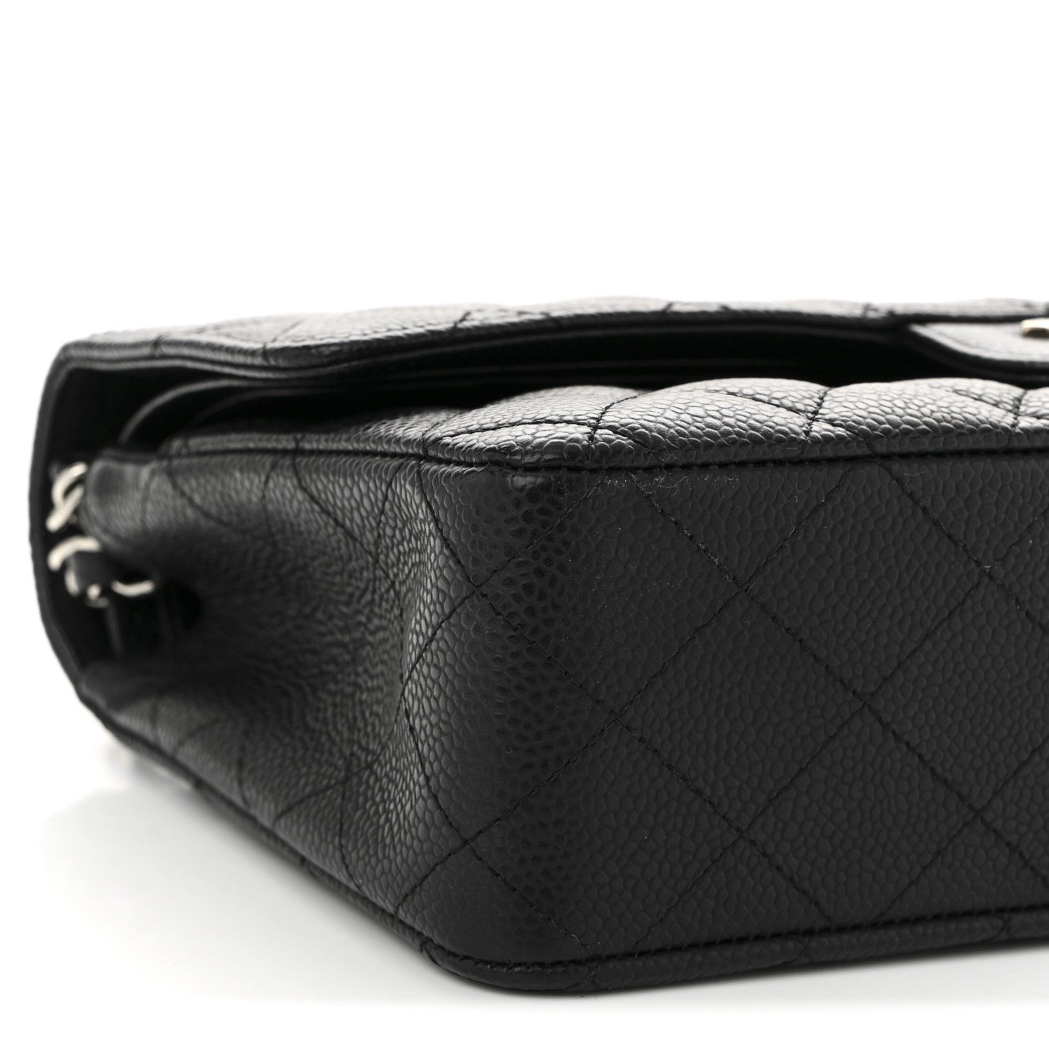 Chanel Caviar Quilted Medium Double Flap Black 9 of 10
