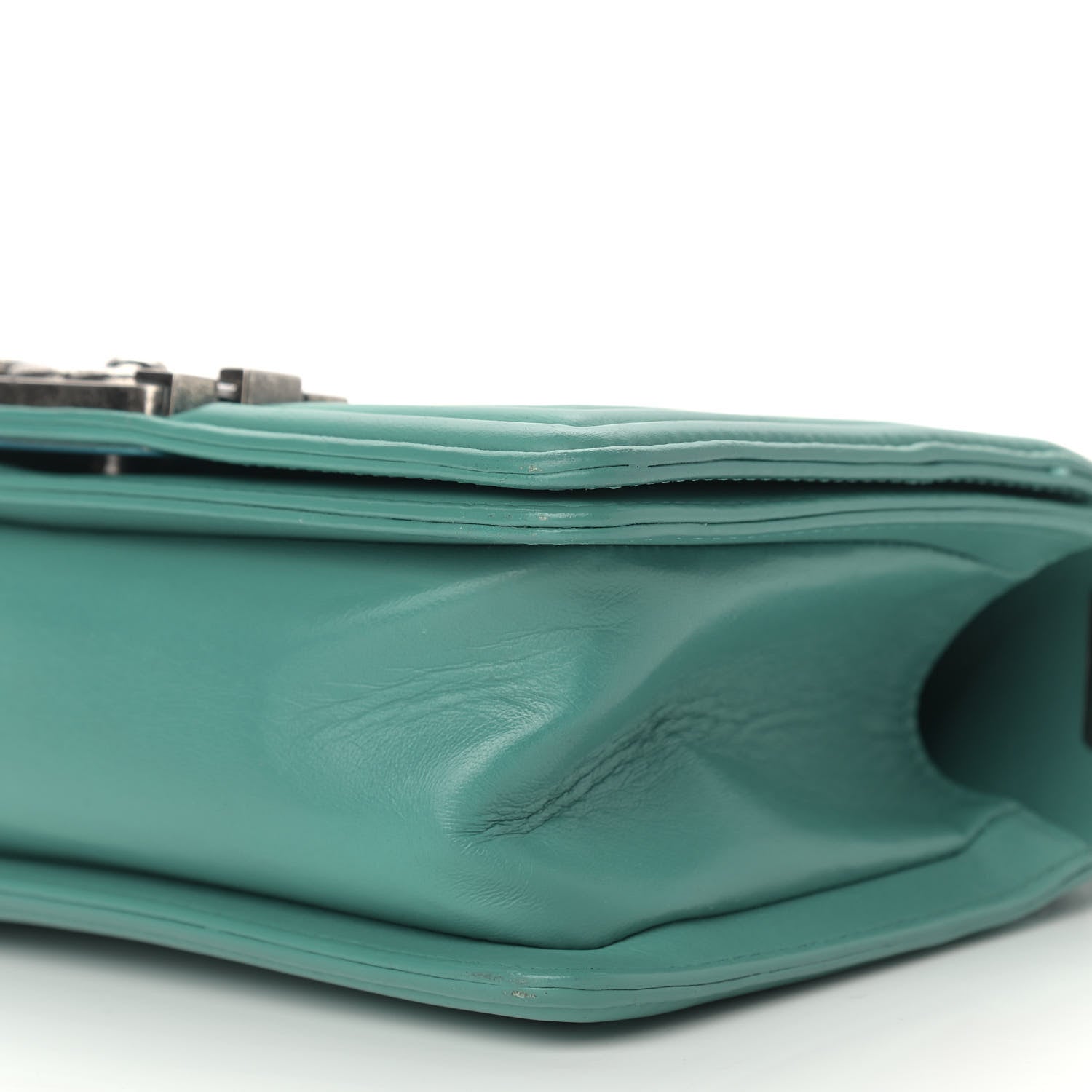 Chanel Galuchat Stingray Small Boy Flap Turquoise 9 of 10