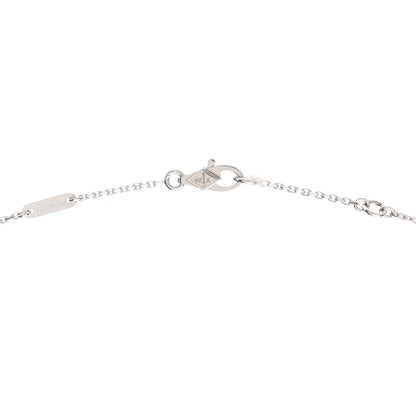 Van Cleef & Arpels 18K White Gold Diamond Mini Frivole Pendant Necklace 4 of 6