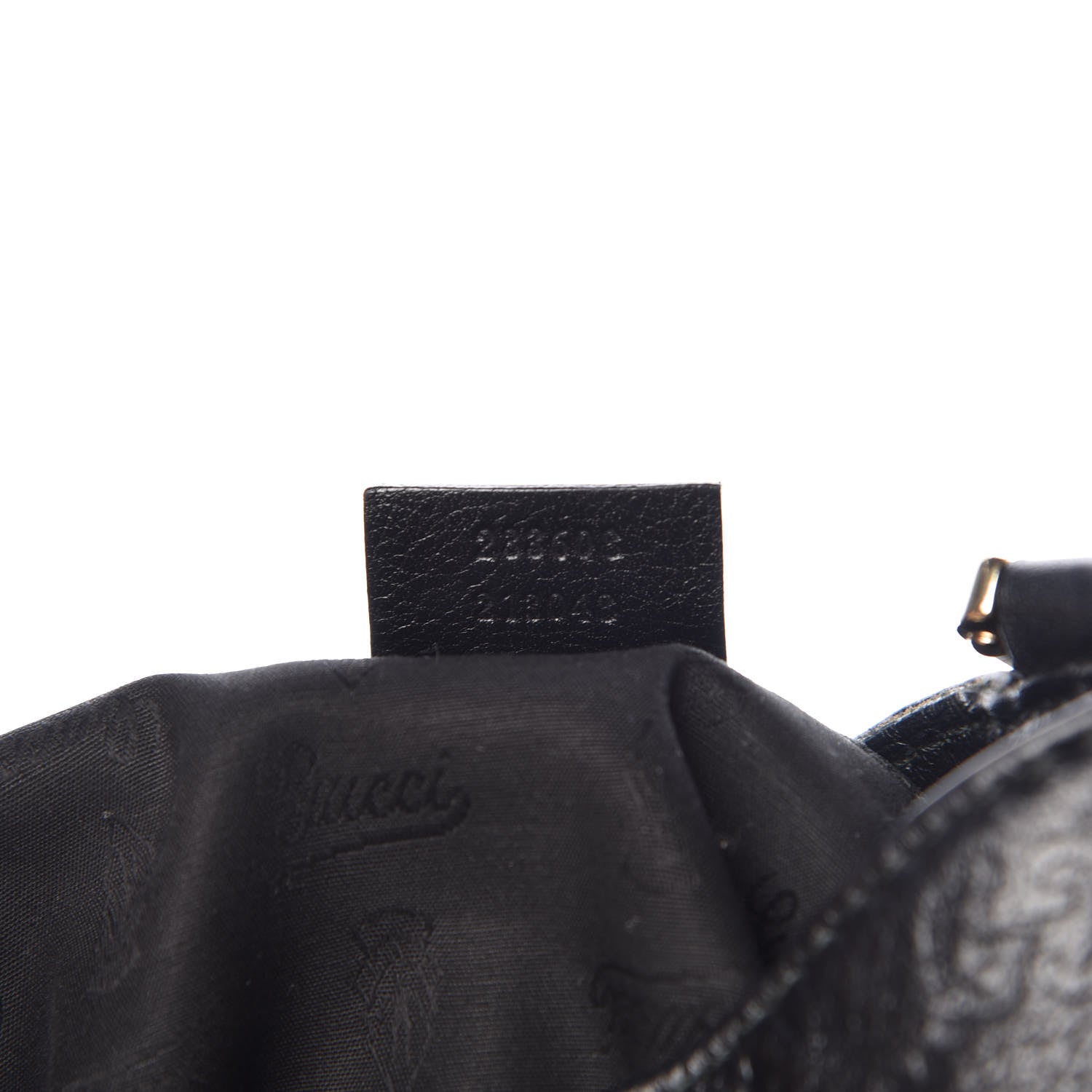Gucci Guccissima Medium New Ladies Web Hobo Black 9 of 9