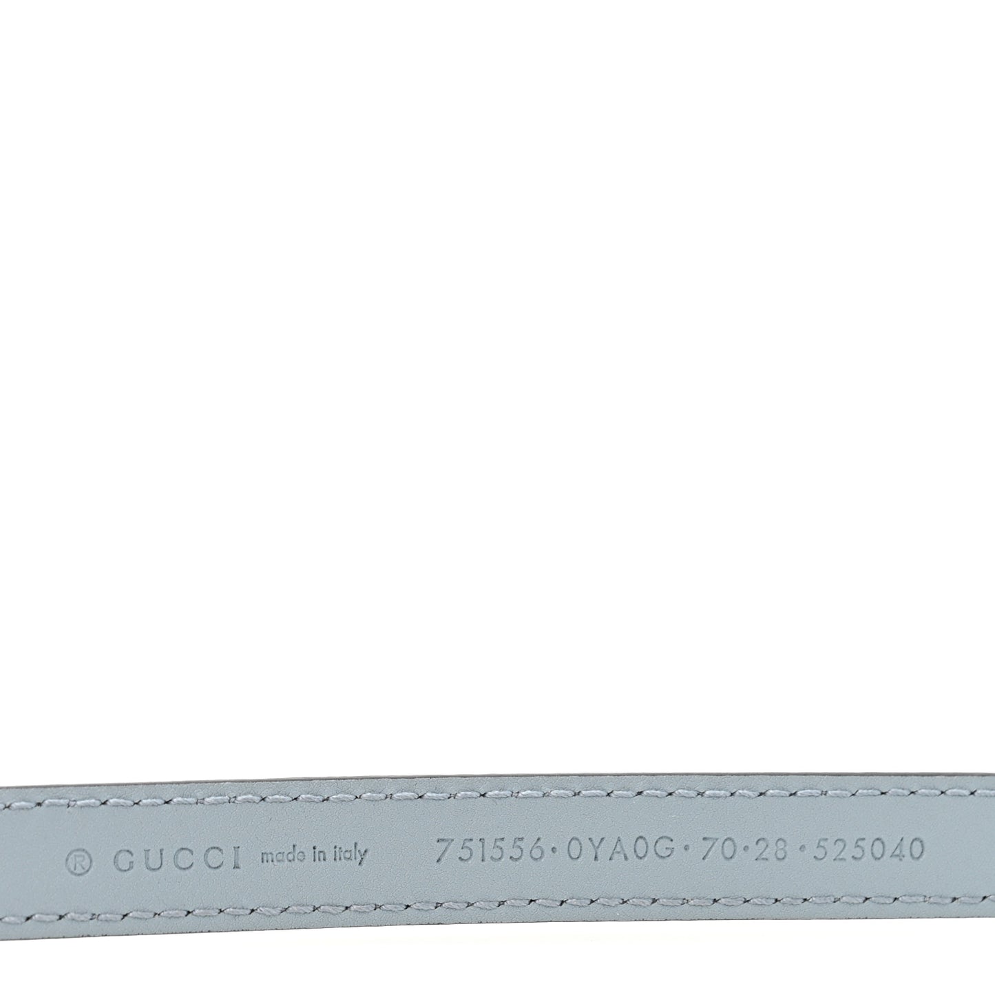 Calfskin Plutone Calfskin Interlocking G 15mm Belt 70 28 Blue