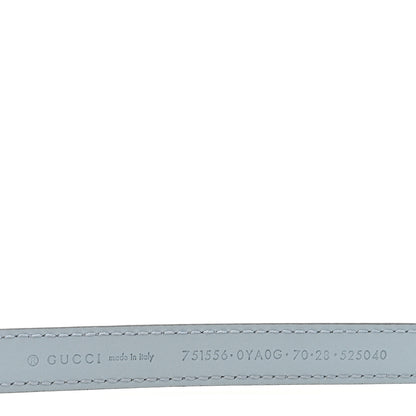Gucci Calfskin Plutone Calfskin Interlocking G 15mm Belt 70 28 Blue 5 of 5