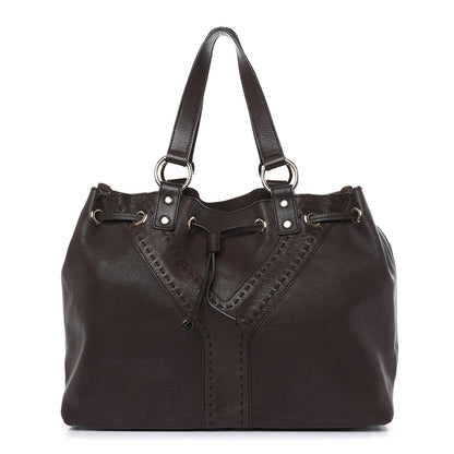 Saint Laurent Calfskin Reversible Double Sac Y Tote Gold Brown 1 of 18