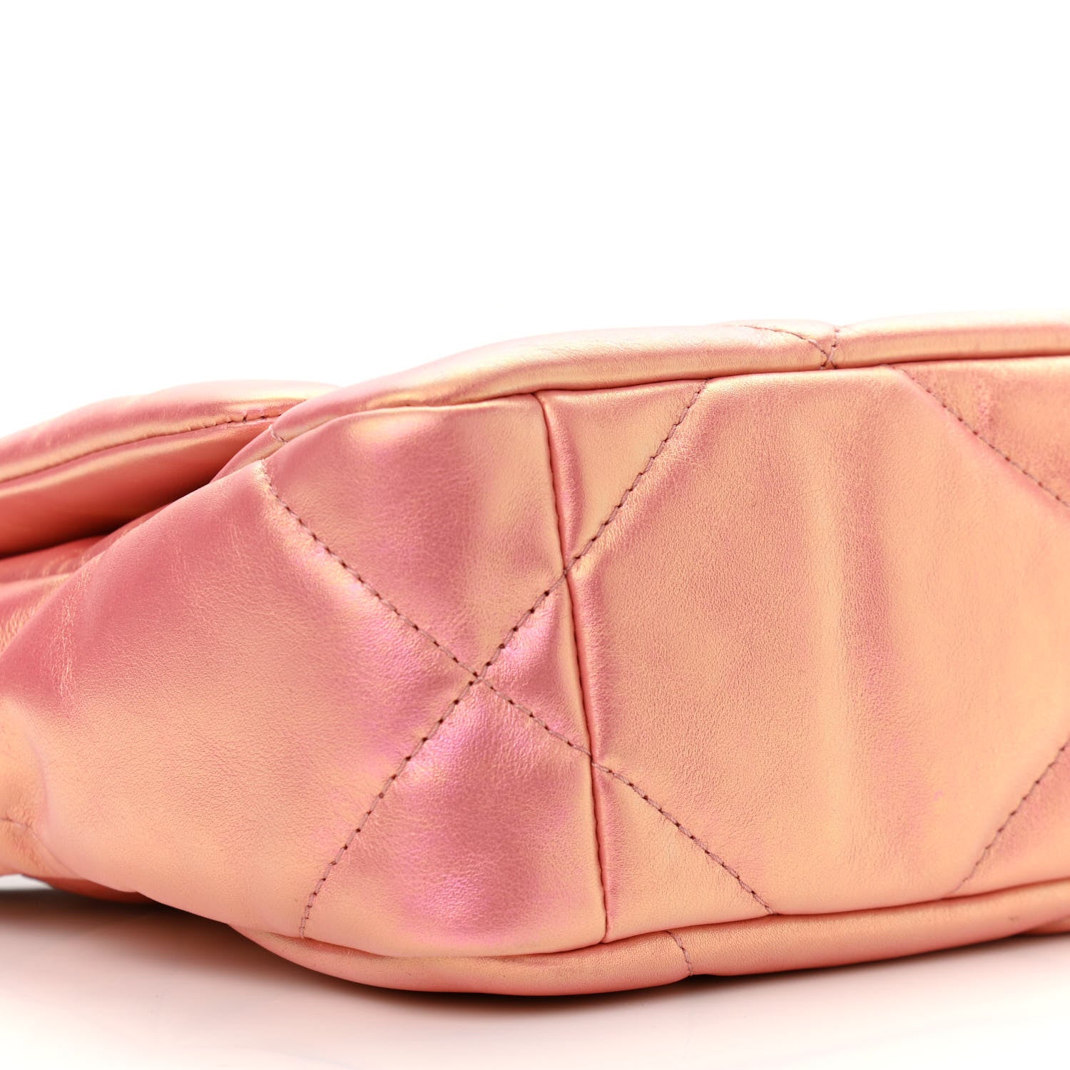 Chanel Iridescent Calfskin Quilted Medium Chanel 19 Flap Pink 9 of 11