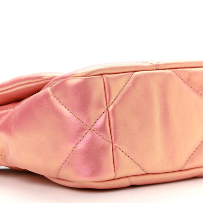 Chanel Iridescent Calfskin Quilted Medium Chanel 19 Flap Pink 9 of 11