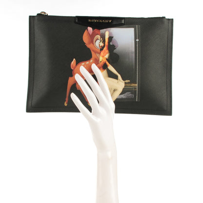 Givenchy Textured Coated Canvas Bambi Print Medium Cosmetic Pouch 2 of 7