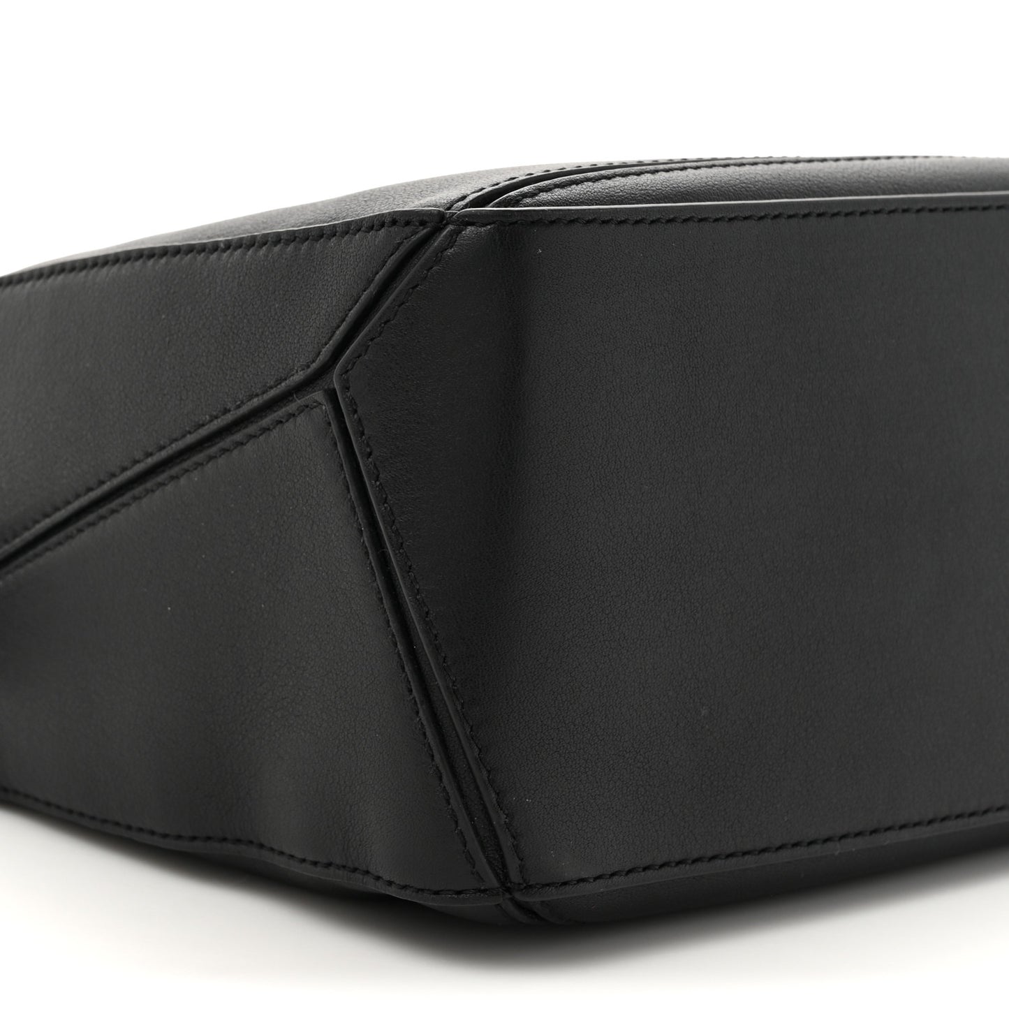 Calfskin Small Puzzle Bag Black