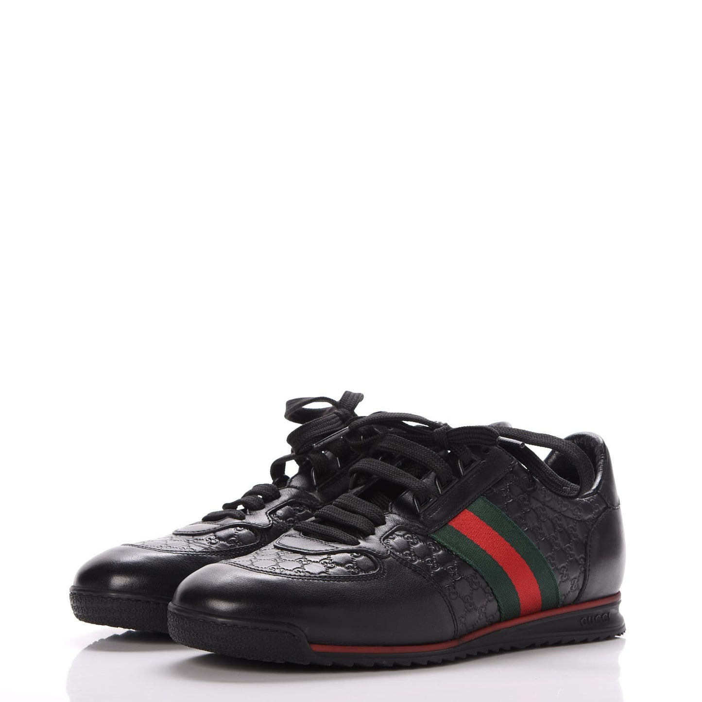 Guccissima Web Sneakers 7.5 Black
