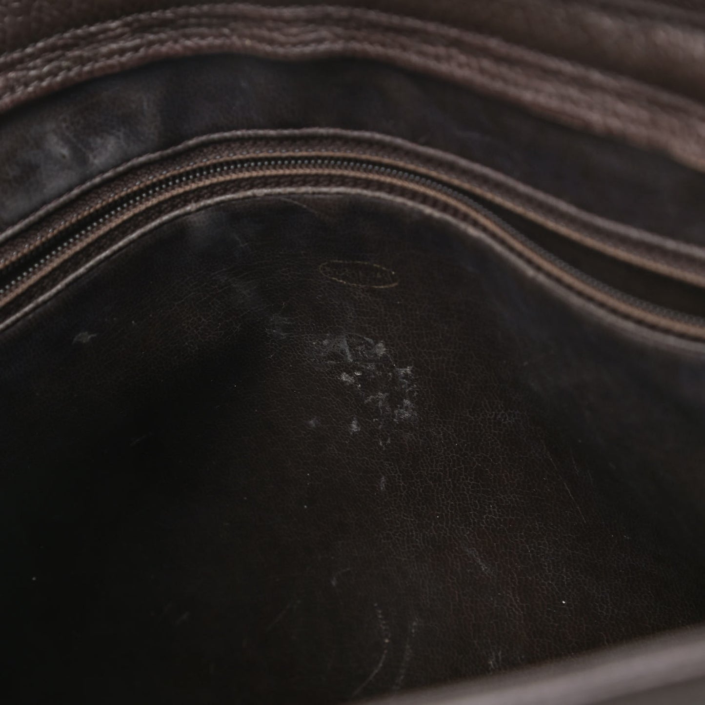 Caviar CC Shoulder Bag Dark Brown