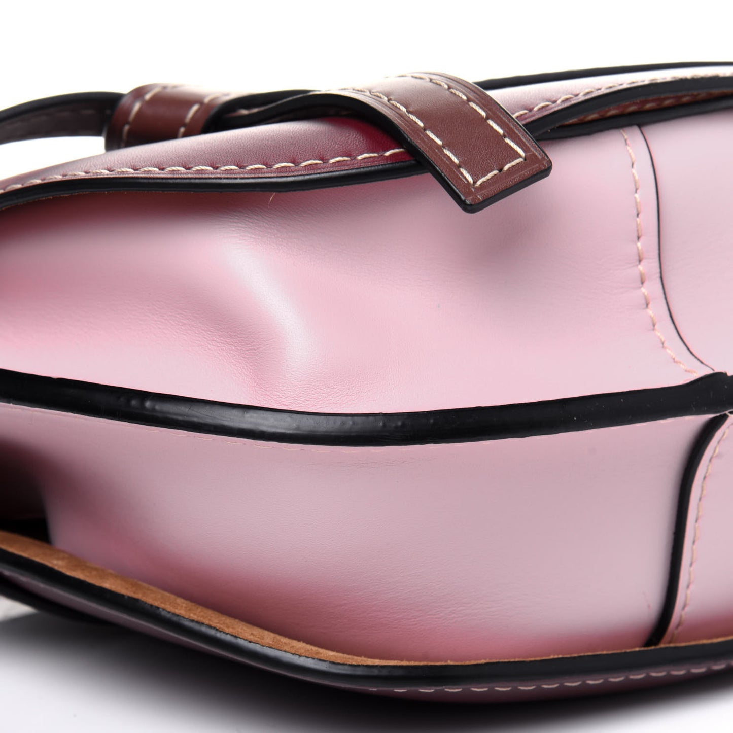 Calfskin Small Gate Crossbody Bag Wine Pastel Pink