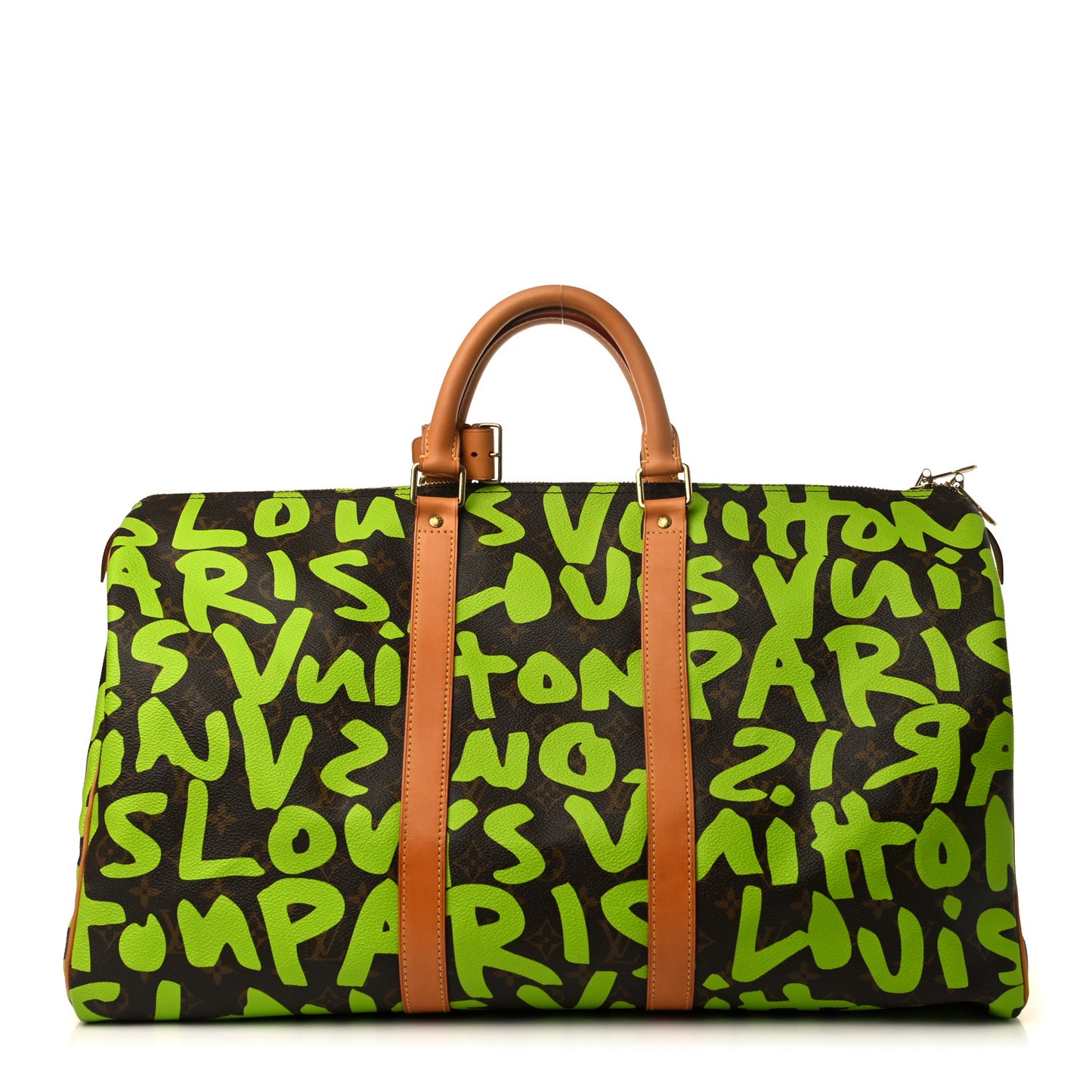 Monogram Graffiti Keepall 50 Green