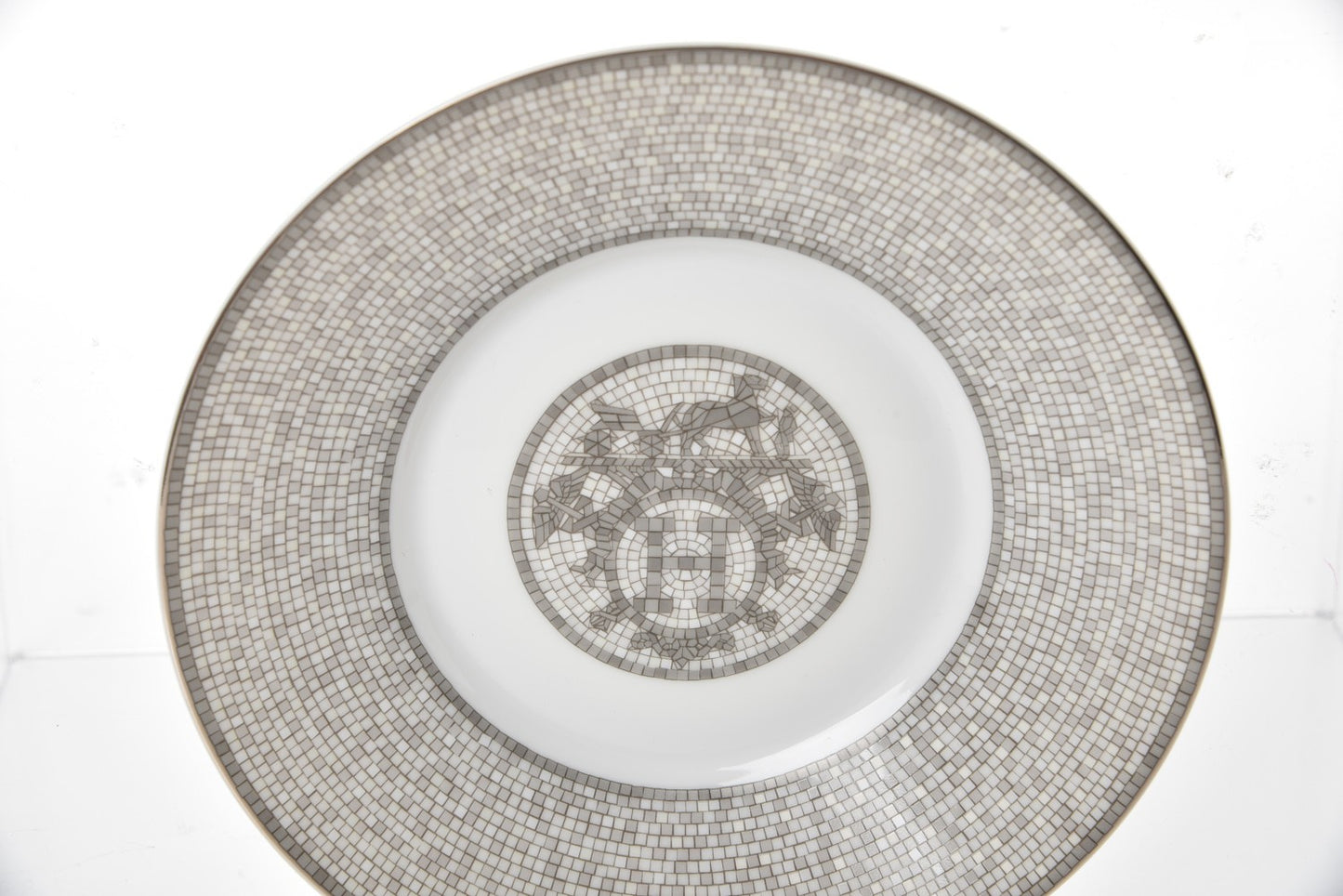 Porcelain Mosaique Au 24 Breakfast Cup And Saucer Set Of 2 Platine