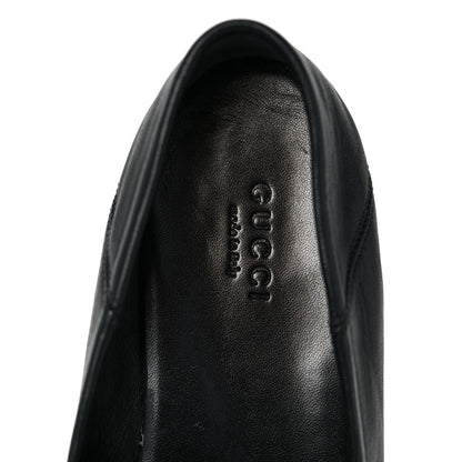 Gucci Lambskin Womens Brixton Horsebit Loafers 38 Black 7 of 8