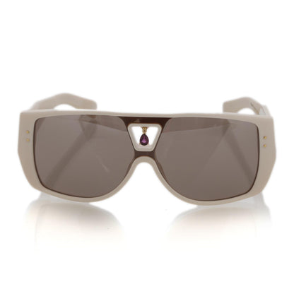 Louis Vuitton Acetate Amethyst Bindi Sunglasses Ivory RARE 4 of 10