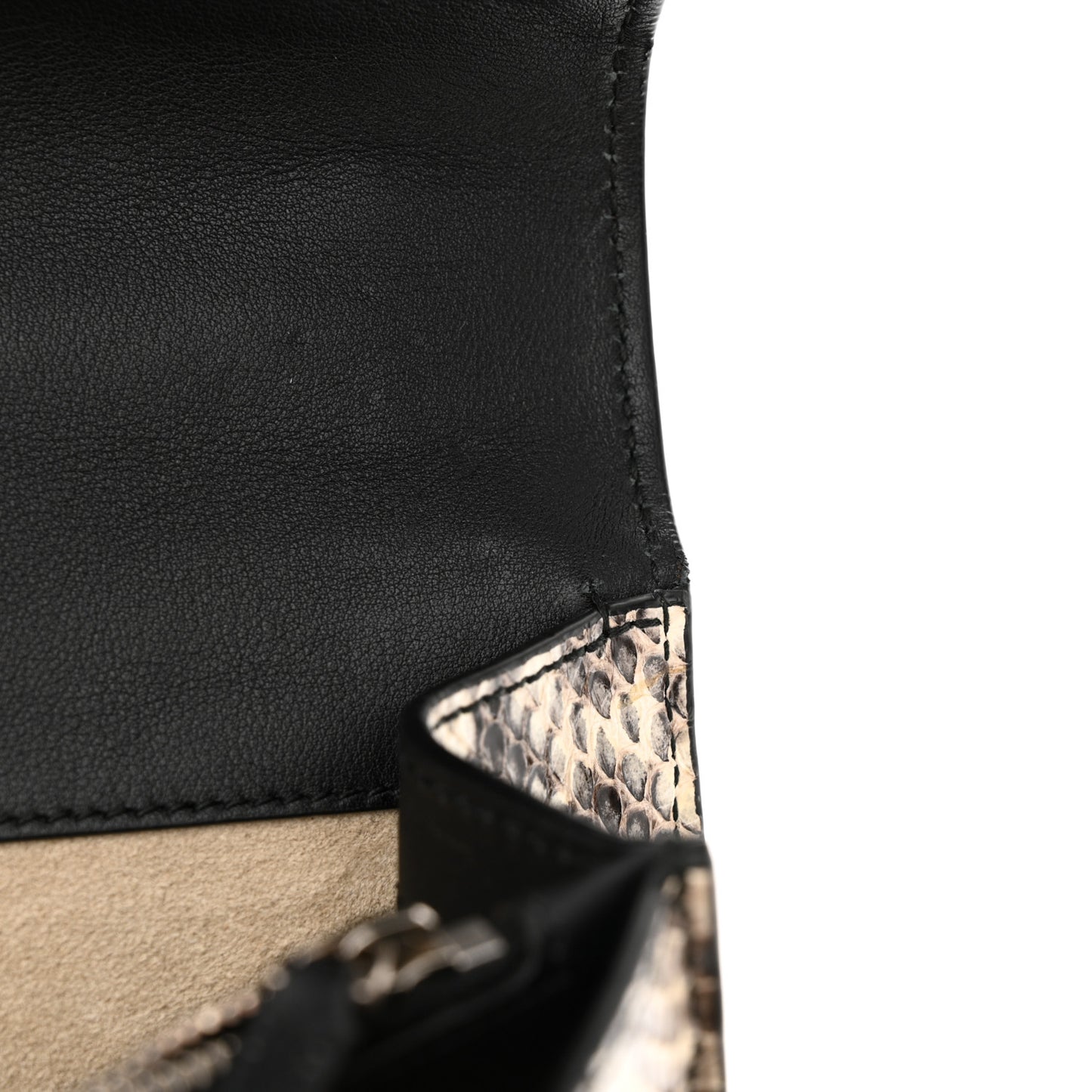 GG Supreme Monogram Snakeskin Flower Embroidered Medium Dionysus Shoulder Bag Beige Orange