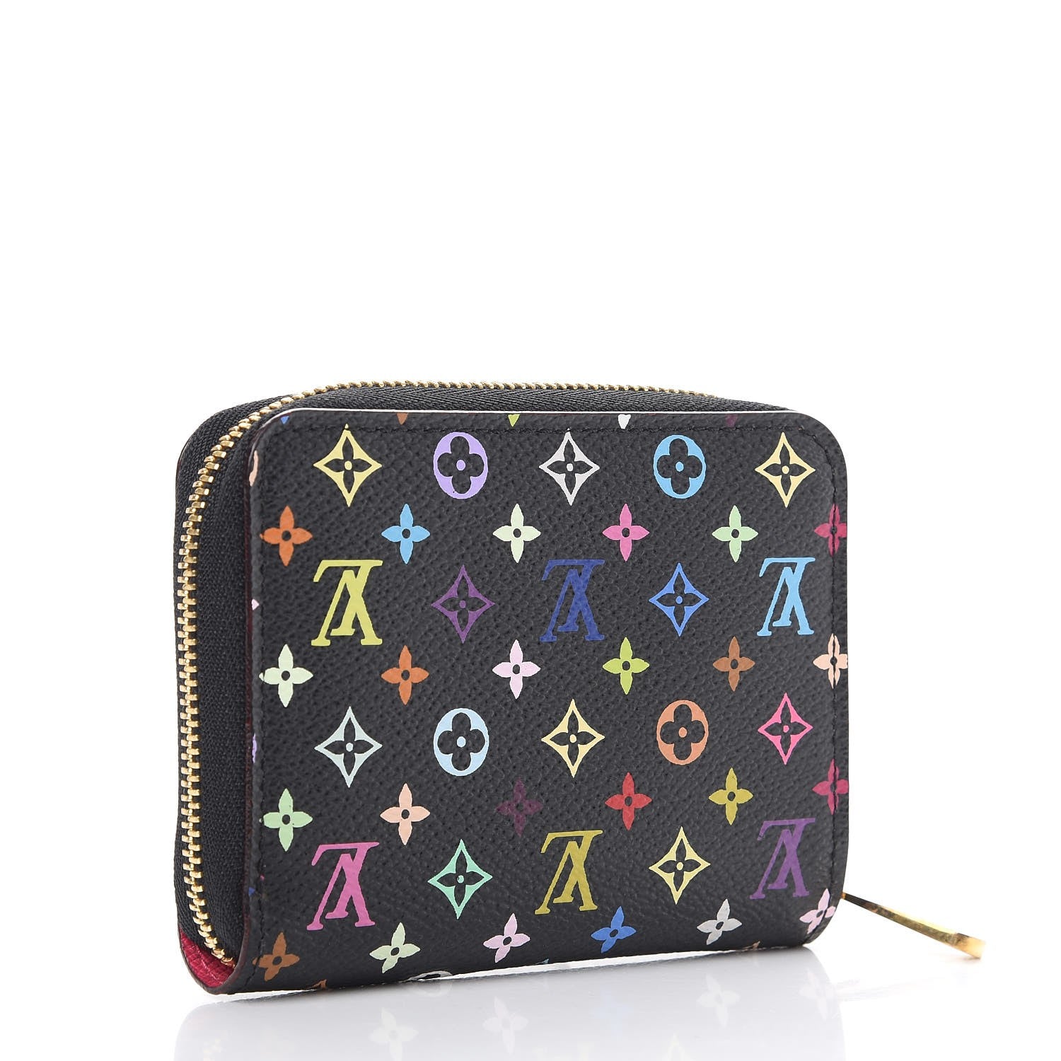 Louis Vuitton Monogram Multicolor Zippy Coin Purse Black Grenade 3 of 7