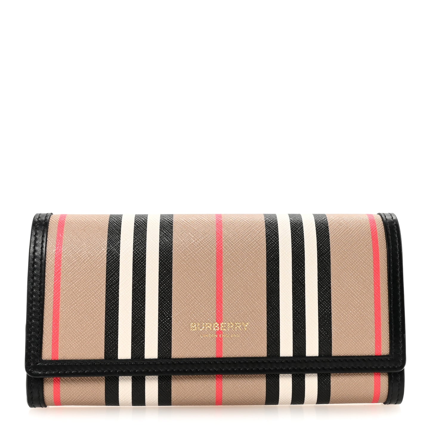 E-Canvas Icon Stripe Halton Continental Wallet Archive Beige