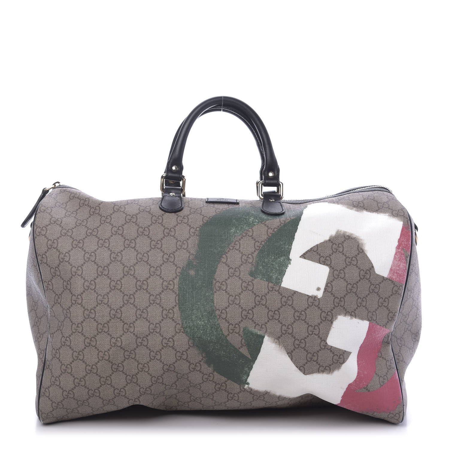 Gucci GG Plus Monogram Large Italy GG Flag Unicef Duffle Beige 1 of 14