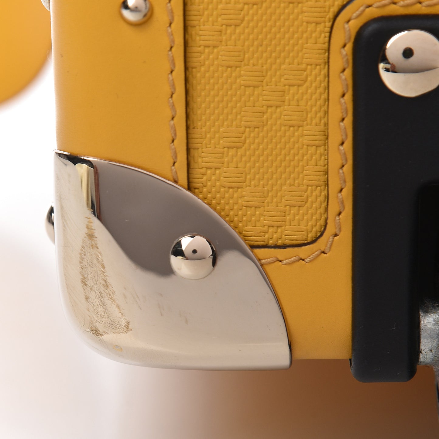 Bright Diamante Structured Suitcase Bumblebee