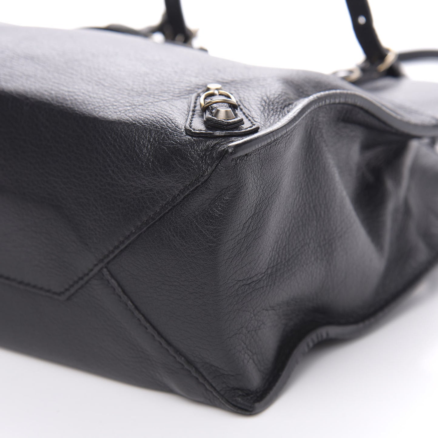 Calfskin Papier Mini A4 Tote Black