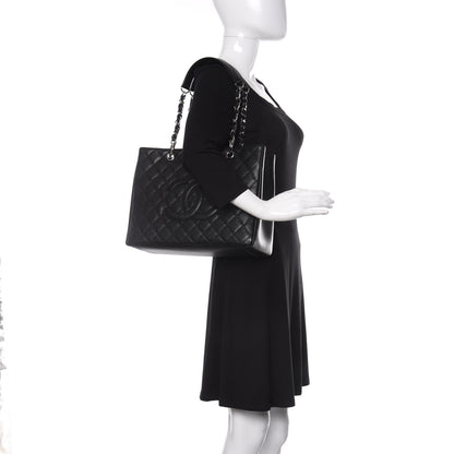 Chanel Caviar Quilted Grand Shopping Tote GST Black 2 of 10